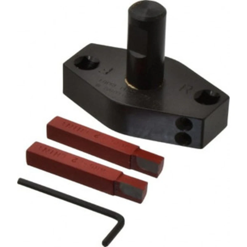 Flexbar 3 Head, 3/4 Shank Diam, 2 Bits Per Cutter, 3/8 Tool Bit, Fly Cutter Straight Shank, Bits Included 19003 - 082...